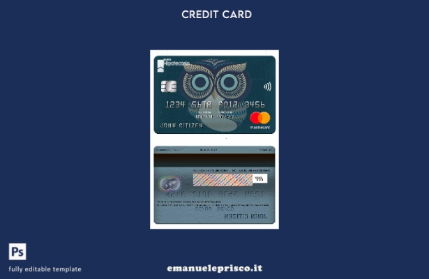 modello mastercard Argentina Hipotecario Bank in stile verificato